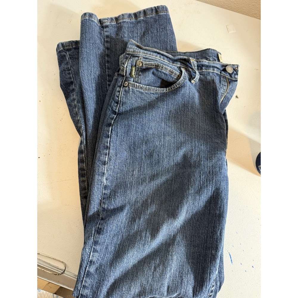 Cabela's Casuals Straight Jeans Women's Size 12 Long Blue Broke In‎ 32" Inseam